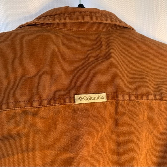 Columbia Women's Button Down Top Sleeveless Burnt Orange Rust Orange Columbia M - Picture 3 of 6